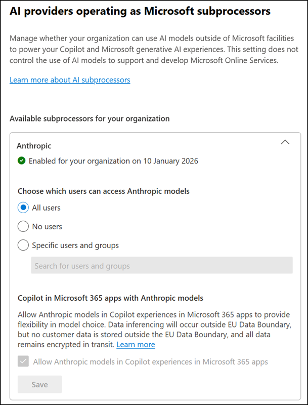 If it was enabled, the setting has been updated to "All users"