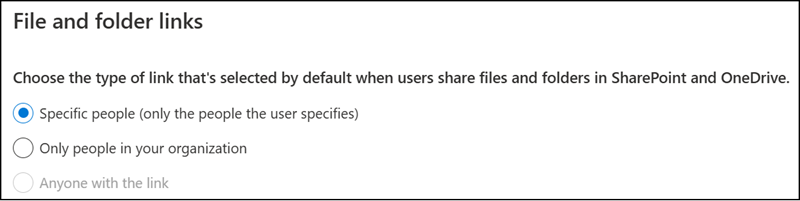 People Specific Link