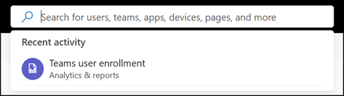 Search for the enrollment report