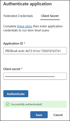 Complete the assessment setup