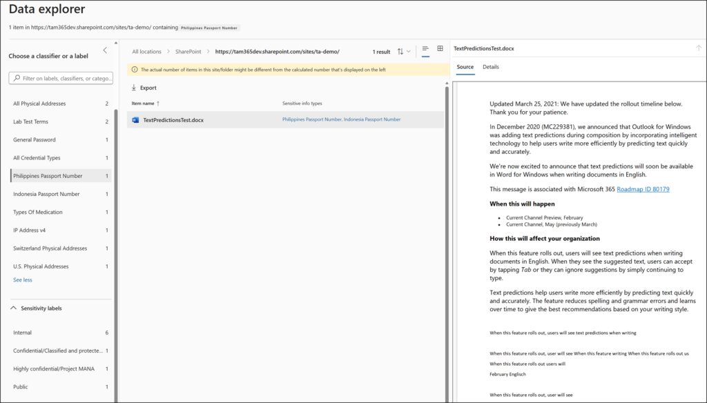 Philippine and Indonesian passport numbers were identified