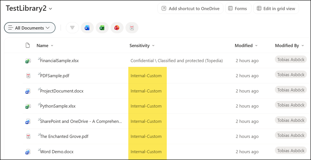 Extended SharePoint Permissions (ESP) applied to a document library
