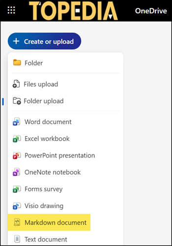 Create a new Markdown document