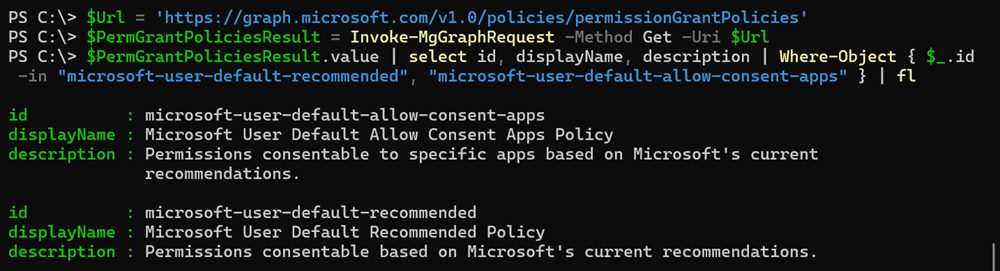 Microsoft-managed default app consent policies