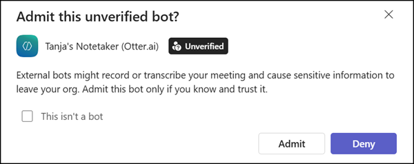 Approve the bot attendance