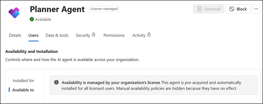 Newly GA-released Planner Agent is a core agent