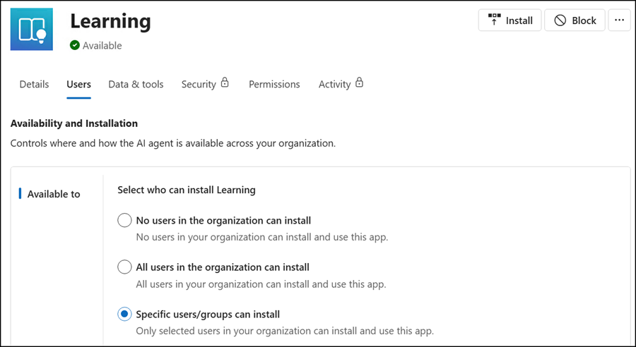 Learning agent recently reached GA, but Microsoft has not designated it as a core agent