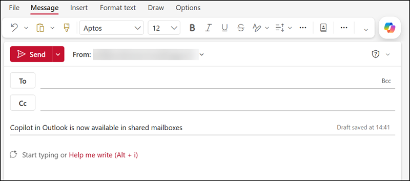 Copilot in Outlook is now available in shared and delegated mailboxes