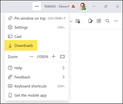Open the updated file download manager