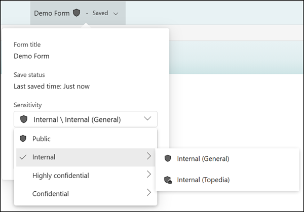 Purview Sensitivity Labels in Microsoft Forms