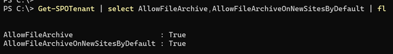 The new tenant-level settings for file-level archiving as of July 2026