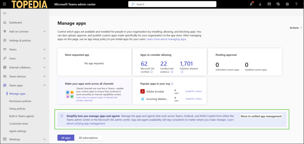 Start the transition to unified app and agent management