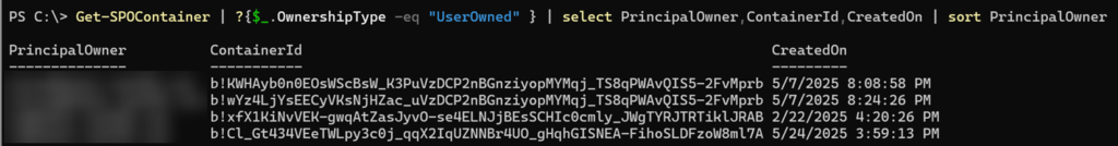 Find the user's Loop container