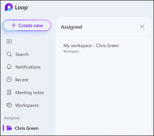 Access to other user-owned Loop workspaces