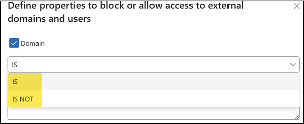 Different DLP conditions to block or allow access