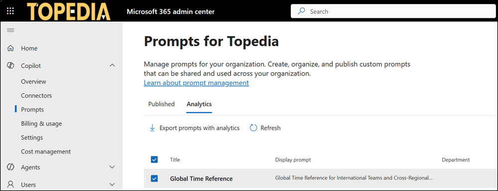 Export and analyze your curated prompts