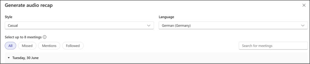 Generate an audio recap in a podcast-style format