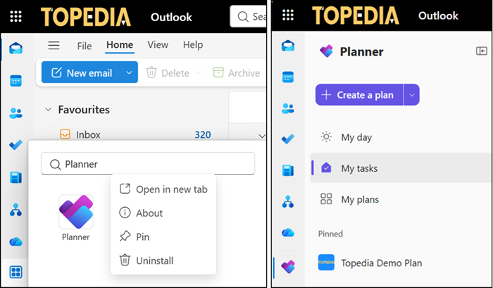 Planner in Outlook