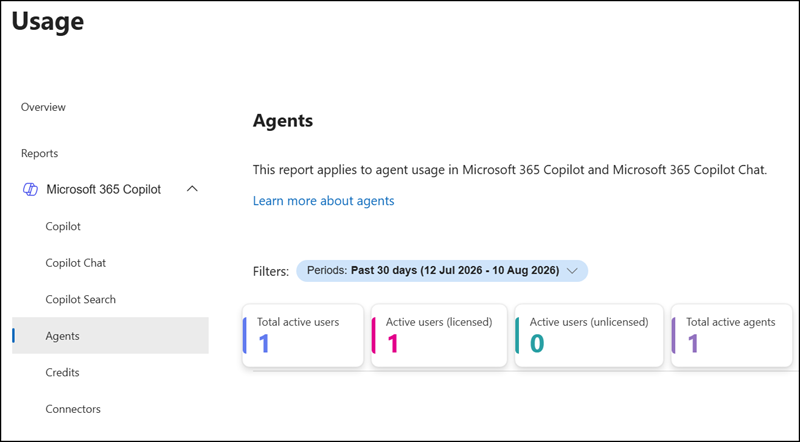 Updated Agents metrics