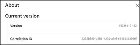 Version 152.x is the new Copilot desktop app