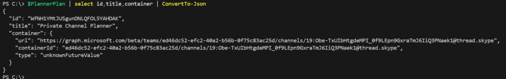 The plan is associated with the channel