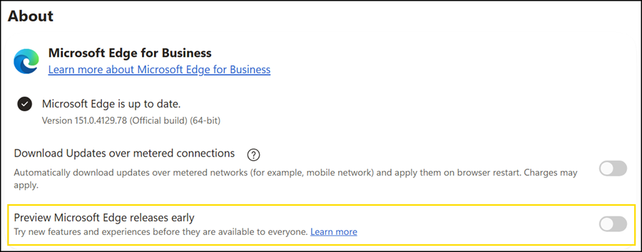 Edge Enterprise Preview