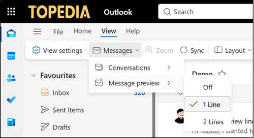 ...or change the view settings