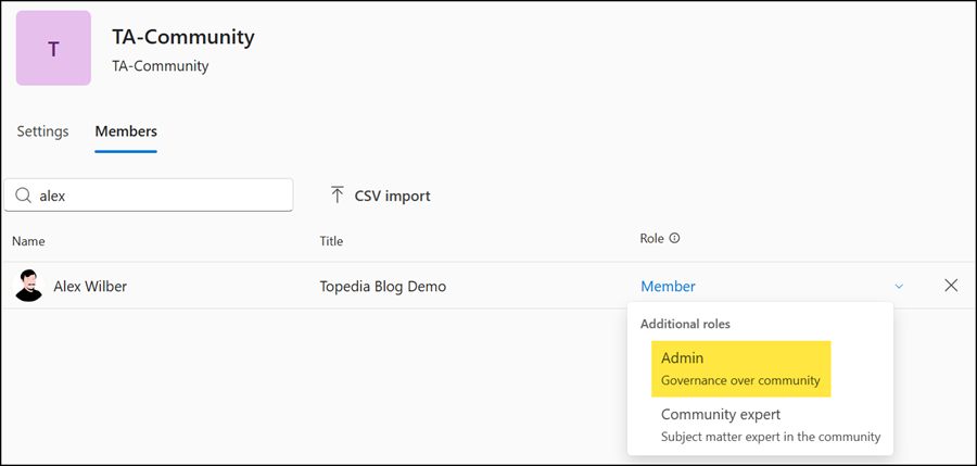 Assigning a Community Admin in an Engage community