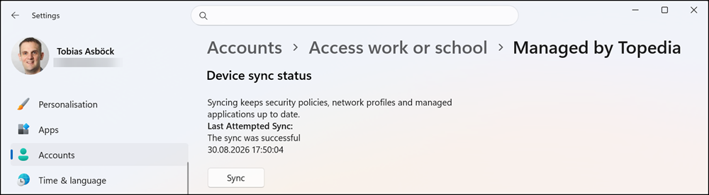 Force a device sync