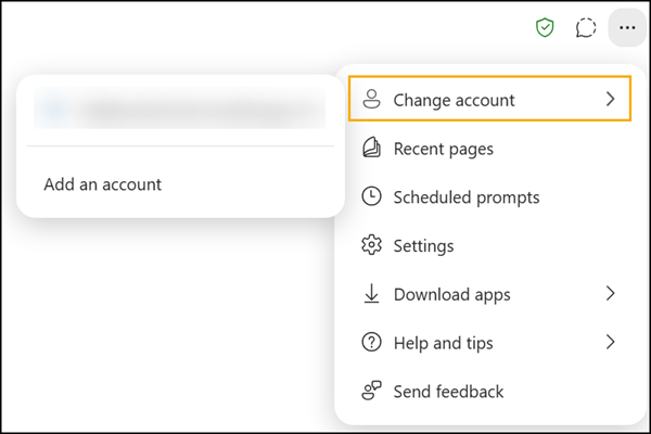 Interact with Copilot in the context of a shared or delegated mailbox